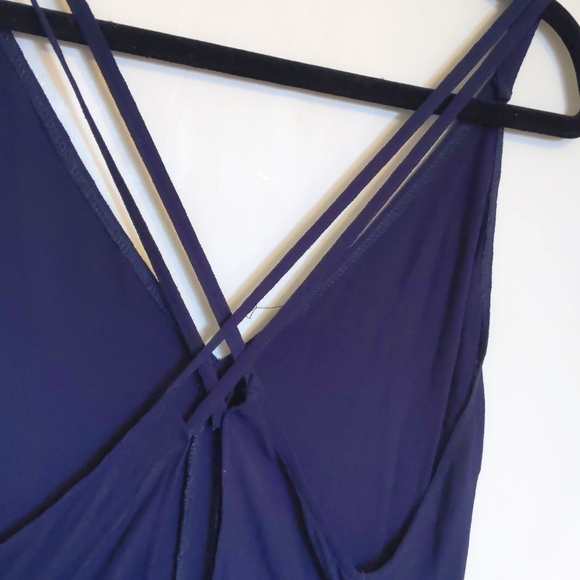 Reformation Long Dress Size S Navy - Picture 5 of 6